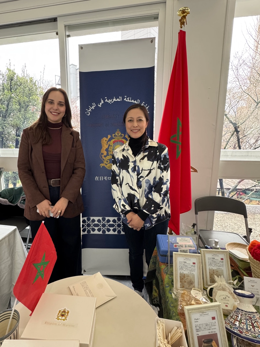 Mikiko Borghi and the Moroccan Cultural Counsellor at Francophonie 2025