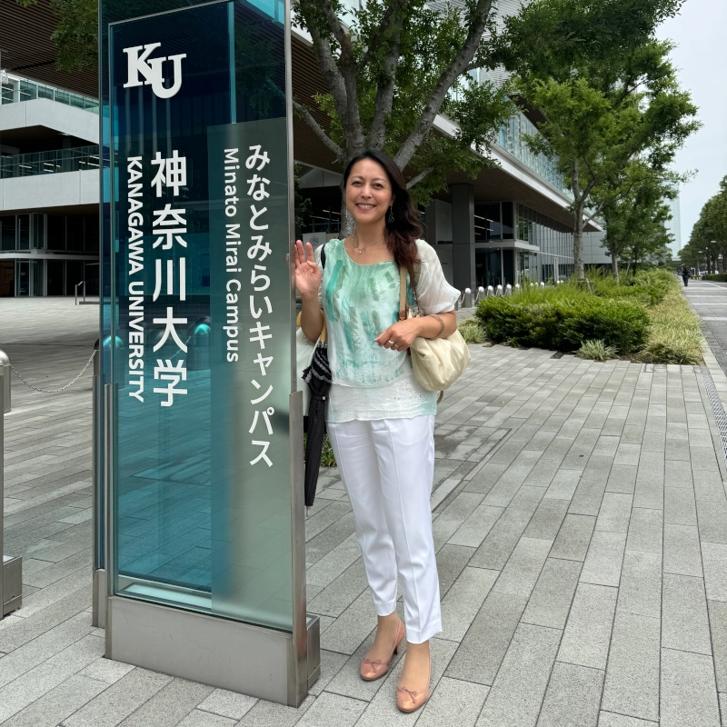 Mikiko Borghi from Tokyo Gourmand at Kanagawa University